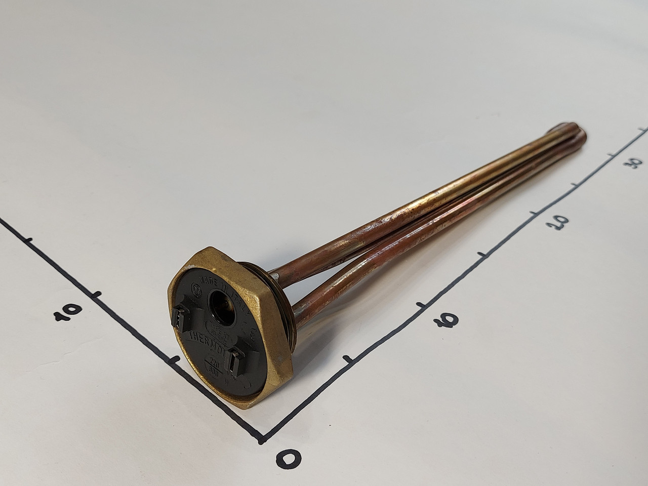 ТЭН для батареи 800w с левой резьбой 1¼" Thermowatt (Италия) Zipexpert, фото 1