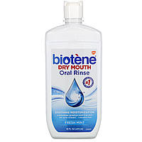 Biotene Dental Products, Ополаскиватель для полости рта Dry Mouth, Fresh Mint, 16 жидких унций (473 мл) Днепр