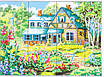 Набір для вишивання за нанесеною на канву схемою "The fairy tale hut". AIDA 14CT printed 63*48 см, фото 4
