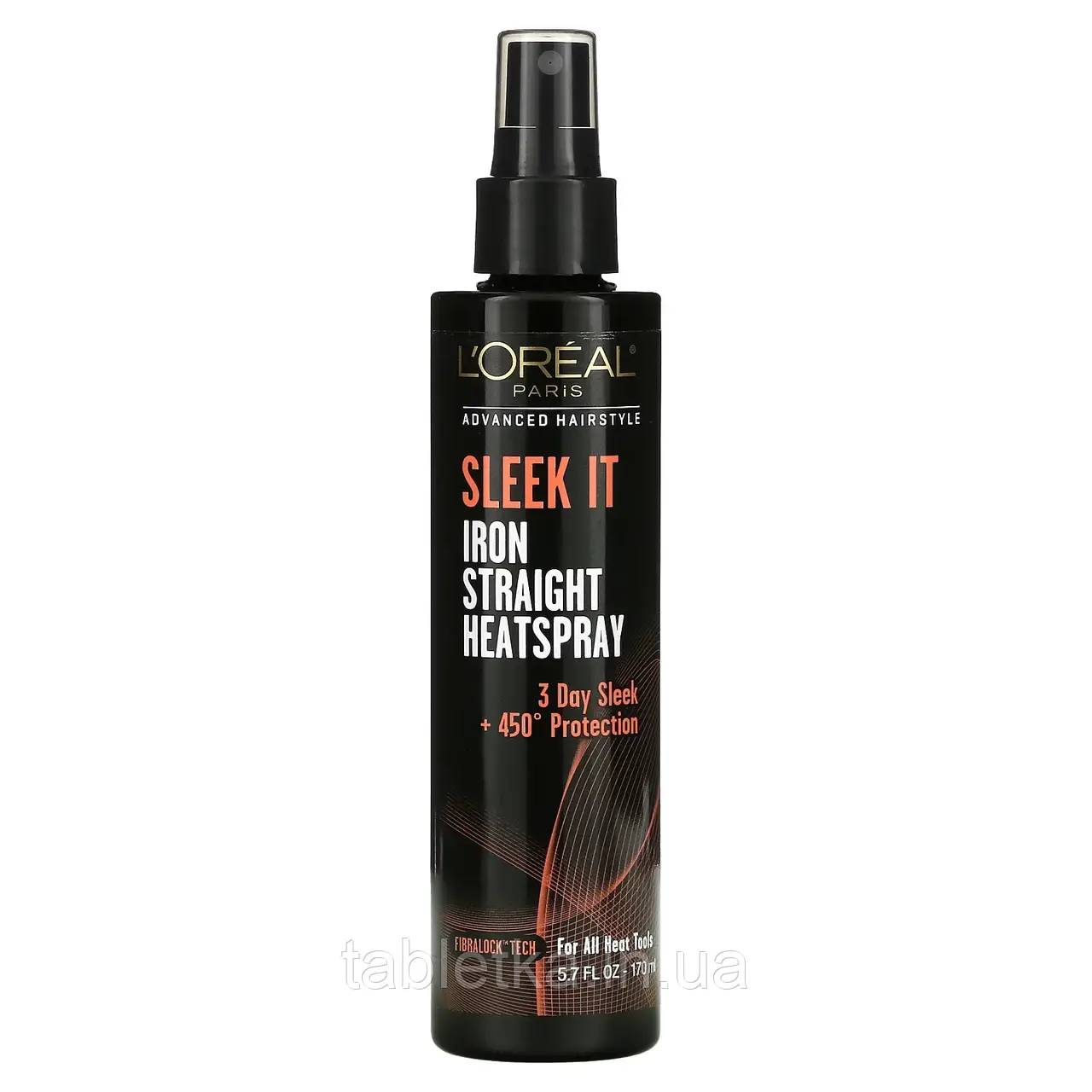 L'oreal, L'oreal Paris, Advanced Hairstyle, Sleek It Iron Straight Heatspray, 5.7 fl oz (170 ml) Київ