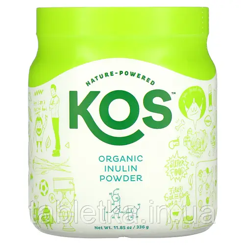 Купить KOS, органический инулин в порошке, 336 г (11,85 унции) Киев ...