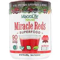 Macrolife Naturals, Miracle Reds, суперфуд, годжи, гранат, асаи, мангостин, 850 г (1,9 фунт) Днепр