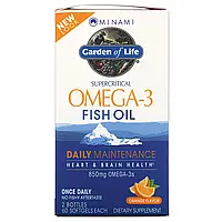 Minami Nutrition, Сверхкритический, Omega-3 Fish Oil, 850 мг, апельсиновый вкус, 120 гелевых капсул в каждой