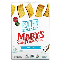 Mary's Gone Crackers, Крекери Real Thin Crackers, морська сіль, 141 г Київ