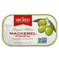 King Oscar, Royal Fillets, Mackerel In Olive Oil, 4.05 oz ( 115 g) Днепр