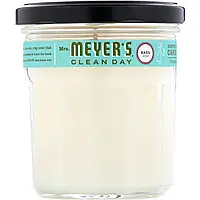 Mrs. Meyers Clean Day, Ароматизированная соевая свеча, с запахом базилика, 7,2 унции Днепр
