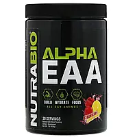 NutraBio Labs, Alpha EAA, незаменимые альфа-аминокислоты, клубника и лимон, 458 г (1 фунт) Днепр