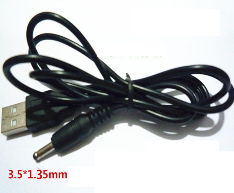Кабель-перехідник USB - 3,5x1,35 мм 2А, з роз'ємом, кабель-перехідник для зарядки