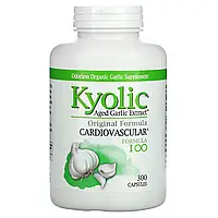 Kyolic, Aged Garlic Extract, выдержанный экстракт чеснока, для сердечно-сосудистой системы, формула 100, в в