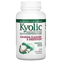 Kyolic, Aged Garlic Extract, выдержанный экстракт чеснока, для удаления дрожжевого грибка и улучшения в в