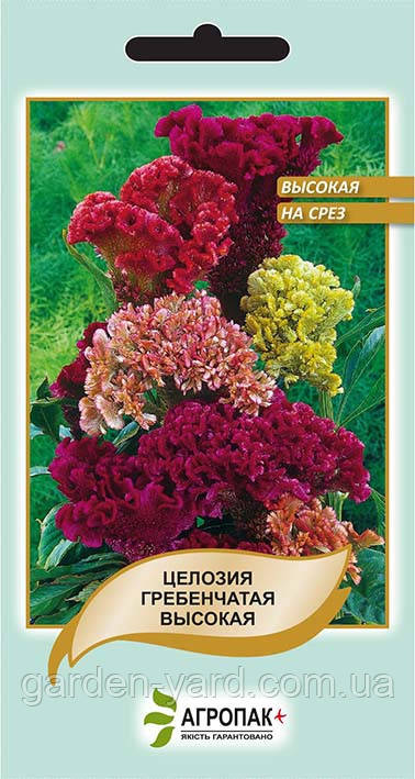 Насіння квітів Целозія Гребінчаста висока Агропак