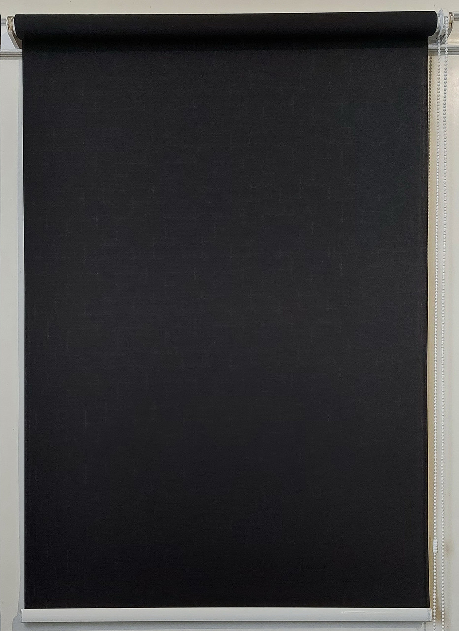 Рулонна штора Льон Чорний, фото 1