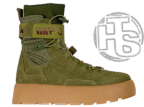 Жіночі черевики Puma Scuba Boot Rihanna Fenty Olive ALL03944