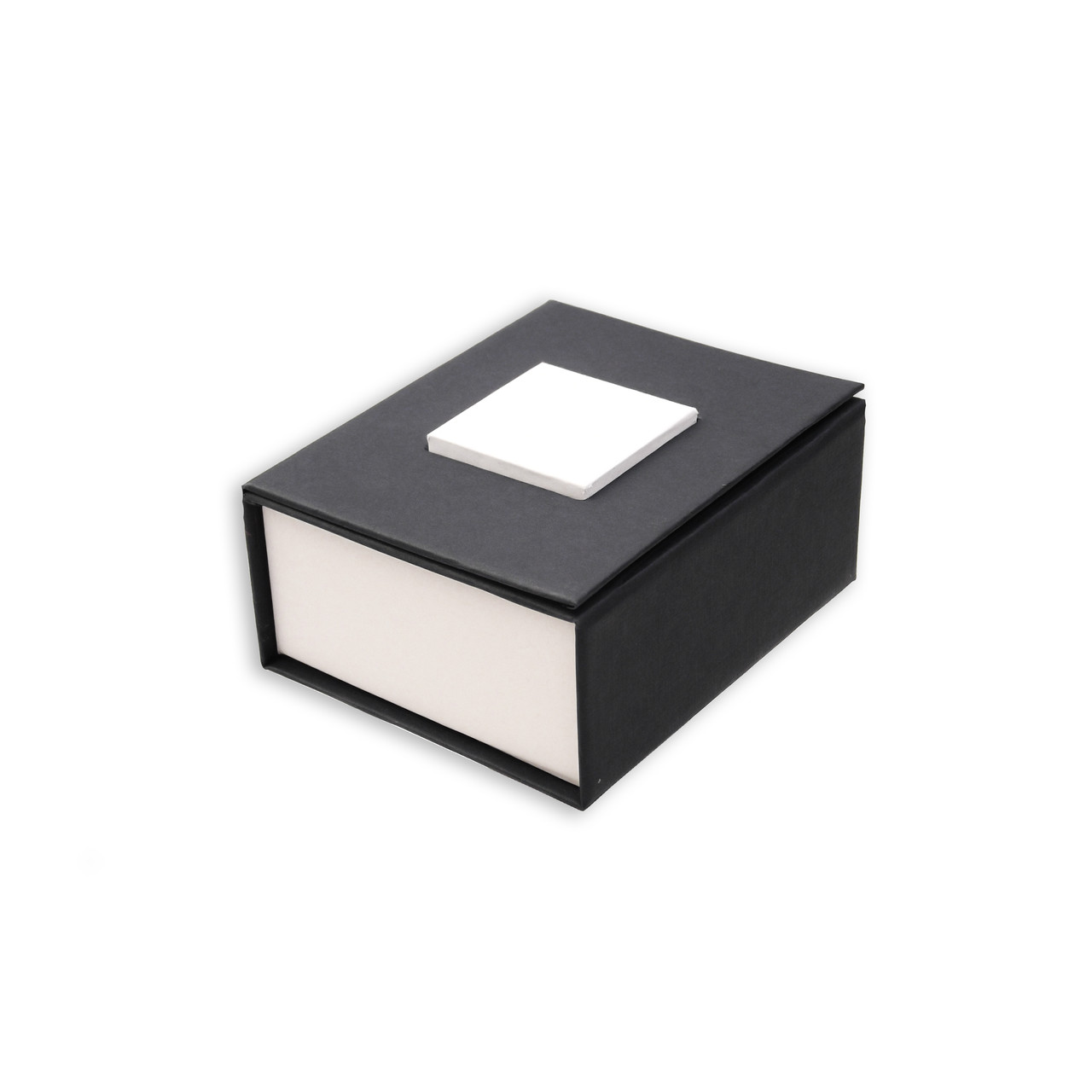 Коробочка 7х6х3см. Чорна коробка для кільця та сережок з Вашим логотимом. Подарункова коробочка для прикрас