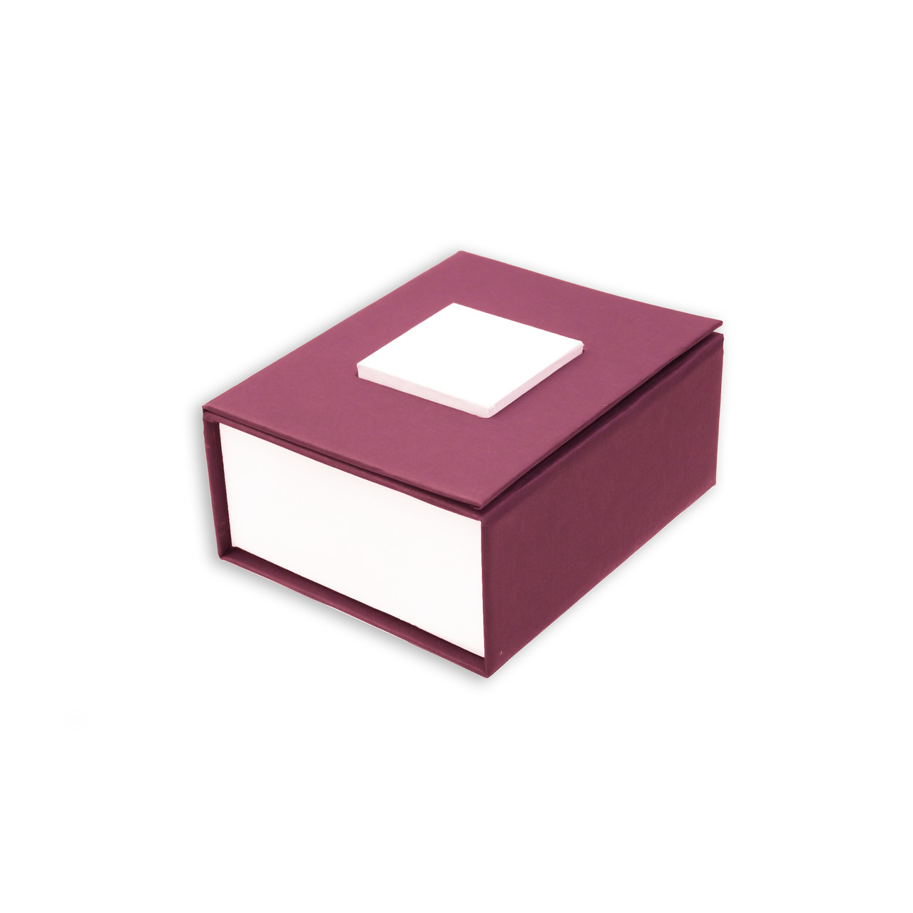 Коробочка 7х6х3см. Бордова коробка для кільця та сережок з Вашим логотимом. Подарункова коробочка для прикрас