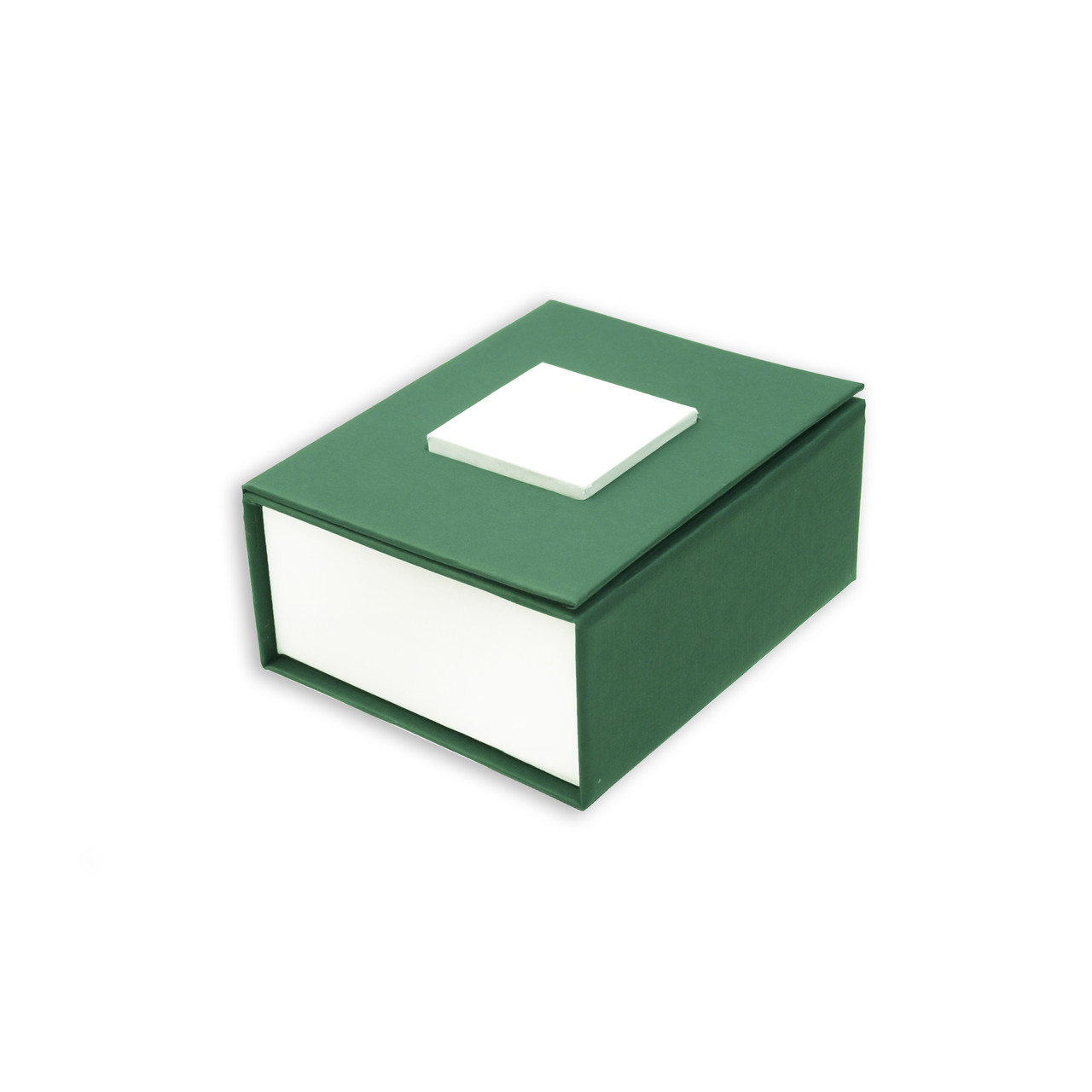 Коробочка 7х6х3см. Зелена коробка для кільця та сережок з Вашим логотимом. Подарункова коробочка для прикрас