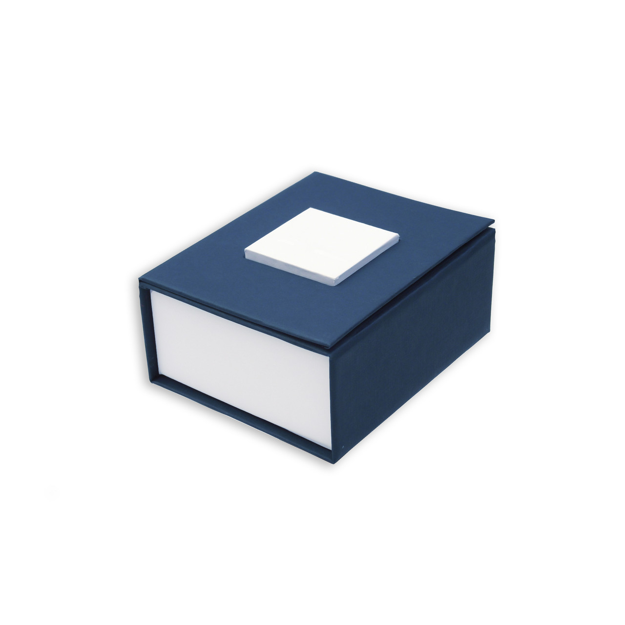 Коробочка 7х6х3см. Синя коробка для кільця та сережок з Вашим логотимом. Подарункова коробочка для прикрас
