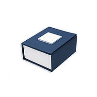 Коробочка 7х6х3см. Синя коробка для кільця та сережок з Вашим логотимом. Подарункова коробочка для прикрас