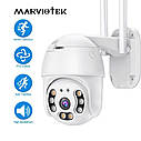 Вулична поворотна IP WiFi Onvif камера Marviotek A6-500W 5 Мп. iCSee, фото 3