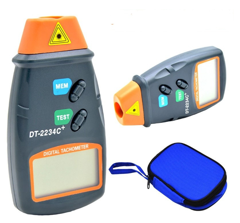 Купить Тахометр цифровой лазерный бесконтактный, счётчик оборотов ...