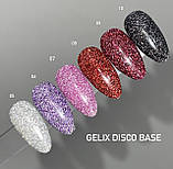 Світловідбивна база Gelix Disco 08, колір — червоний, фото 2