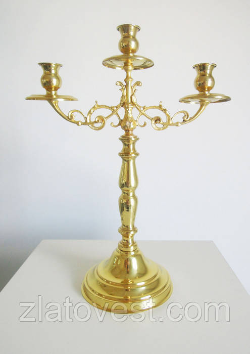 Трисвічник напрестольний No1, фото 1