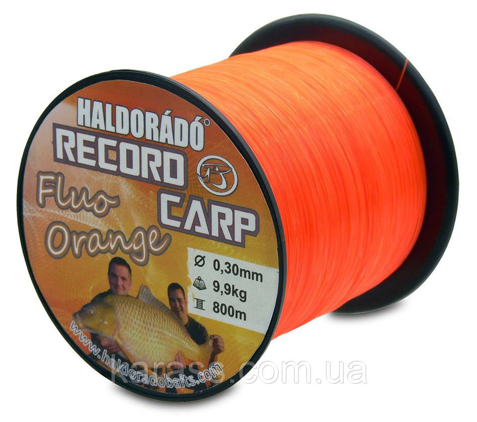 Леска HALDORÁDÓ RECORD CARP FLUO ORANGE 0,30 MM / 800 M