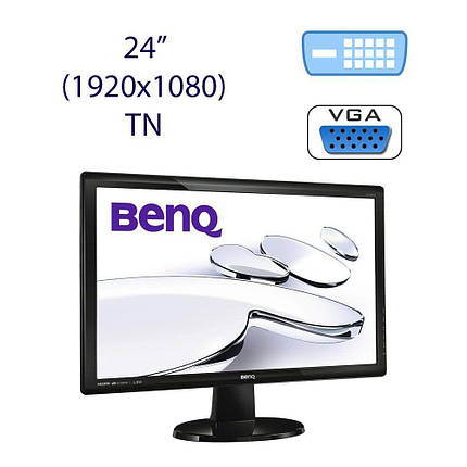 Монітор BenQ GL2450 / 24" (1920x1080) TN / 1x DVI, 1x VGA, фото 2