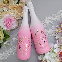 Свадебное шампанское декорированное (1 бутылка, без стоимости шампанского)