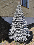 Ялина лита Буковельська Засніжена ялинка 2.10м Лита ялинка штучна, фото 5