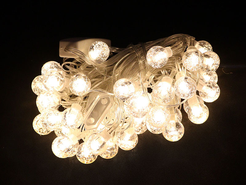 Гірлянда 40 фігур асорті (теплий білий) PLASTIC-40-7-WW 100шт 8467, фото 1