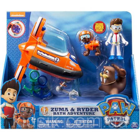 Райдер, Зума і морські пригоди: набір для ванної Paw Patrol Щенячий патруль, фото 1