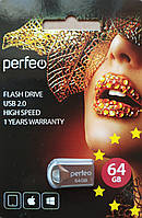 Флеш накопичувач Perfeo E01 64GB Metal Series