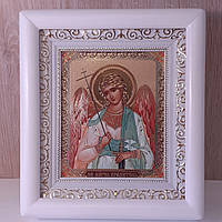 Ікона Ангела Охоронця, лик 10х12 см, у білому дерев'яному кіоті