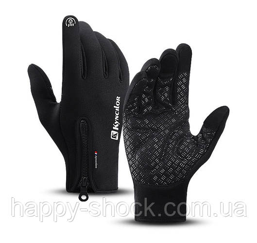 Велосипедные перчатки Kyncilor L осень-зима черные (ID#1502378178 ...