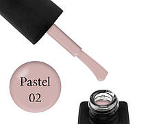 База кольорова Kodi Professional Color Rubbber Base Gel Pastel 02, пасний молочно-кофейний, 8 мл