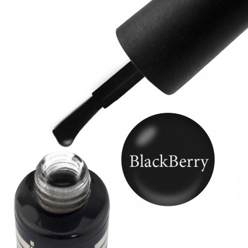 Гель-лак BlackBerry, чорна емаль, OXXI Professional,