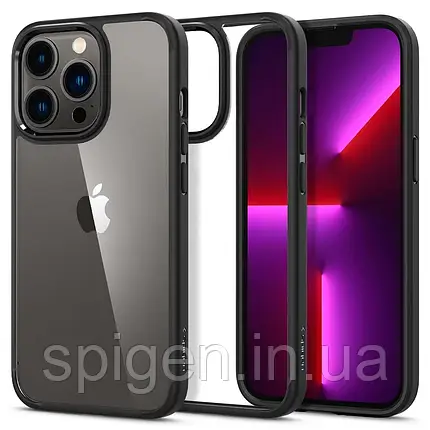 Чохол Spigen для iPhone 13 Pro (6.1") - Hybrid Ultra, Matte Black, фото 1