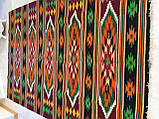 Доріжка килим ткана шерстяна гуцульський орнамент ручної роботи 200*300 см, фото 3