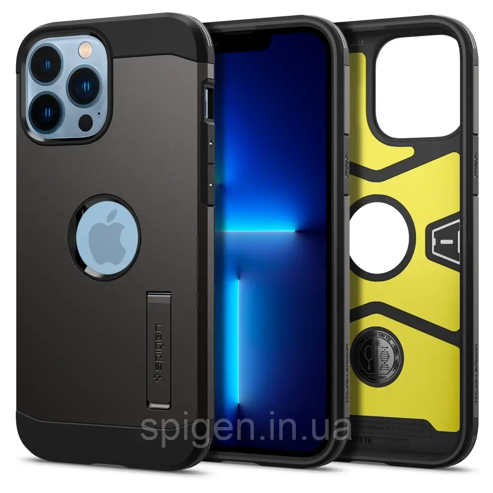 Чохол Spigen для iPhone 13 Pro Max (6.7") - Tough Armor, Gunmetal