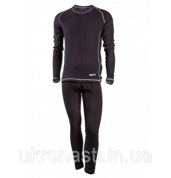 Чорна чоловіча термобілизна зимова BAFT X-Line MEN чорна р.XL, фото 1