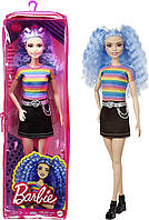Лялька Барбі Модниця з блакитним волоссям Barbie Fashionistas Doll #170 GRB61