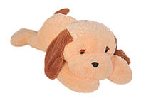 Детская мягкая игрушка собака "Тузик" 65 см. Плюшевые игрушки животные Гипоаллергенные мягкие игрушки Персиковый