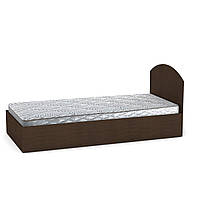 Кровать односпальная с матрасом 90х200 белый Компанит (94х204х85 см) Венге