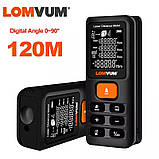 Дальномір електронна лазерна рулетка LOMVUM E40 (120м) з електронним рівнем, фото 4