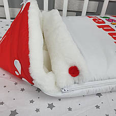 Зимовий конверт на виписку 2в1 чохол в коляску / дитячий спальник / Конверт-мішок-спальник, фото 5