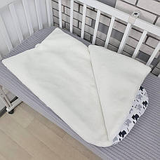 Зимовий конверт на виписку 2в1 чохол в коляску / дитячий спальник з непромокаючої преміум-плащової тканини та хутра, фото 5