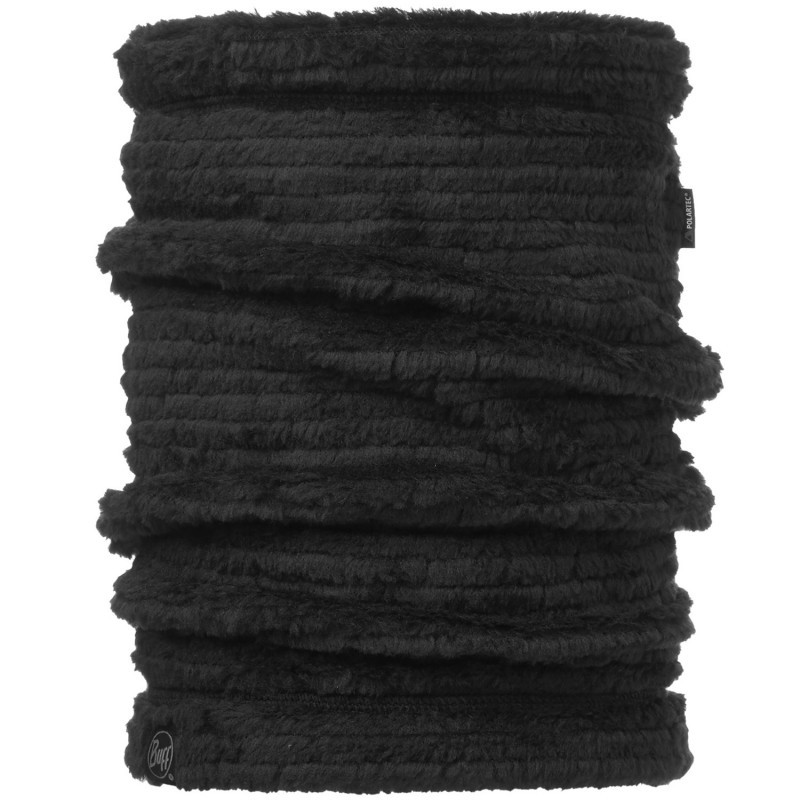 Баф зима фліс BUFF Polar Thermal Neckwarmer solid graphite black, фото 1