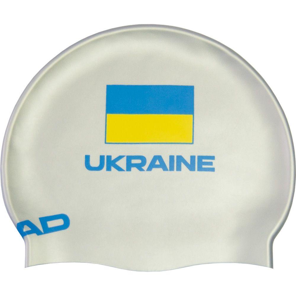 Шапочка для плавання HEAD Cap Flat Ukranian Federation (сріблястий)