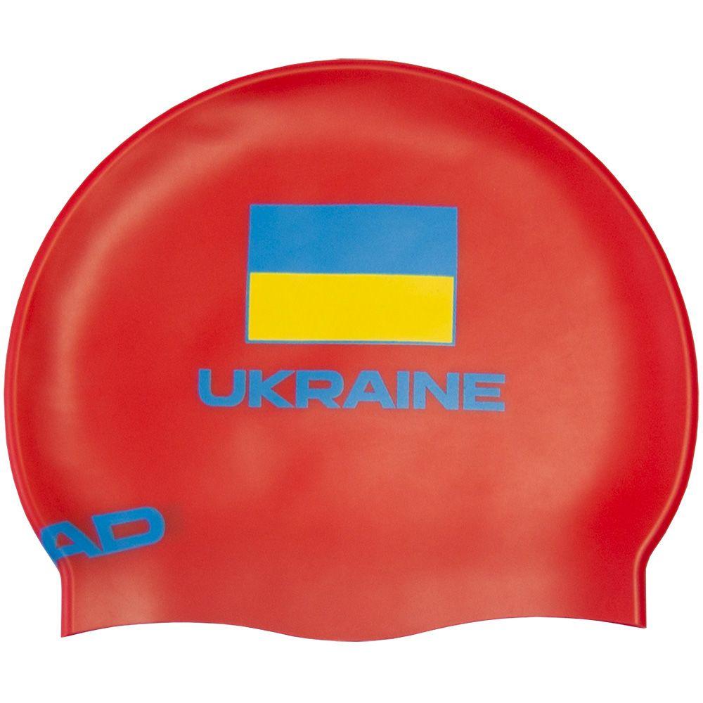 Шапочка для плавання HEAD Cap Flat Ukranian Federation (червоний)